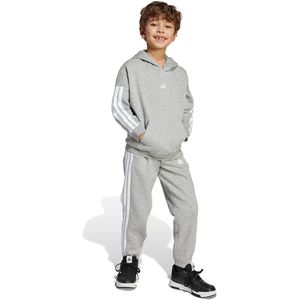 Adidas 3 Stripes Essentials Fleece Trainingspak Grijs 4-5 Years Jongens