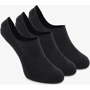 3 paar heren badstof sneakersokken zwart