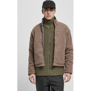 Urban Classics - Reversible Polar Fleece Jacket - S - Bruin