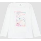 T-shirt - A-vormige Top - Lange Mouwen - Zacht Geborsteld Katoenen Jersey