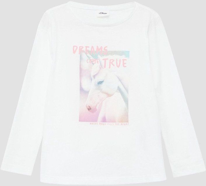 T-shirt - A-vormige Top - Lange Mouwen - Zacht Geborsteld Katoenen Jersey