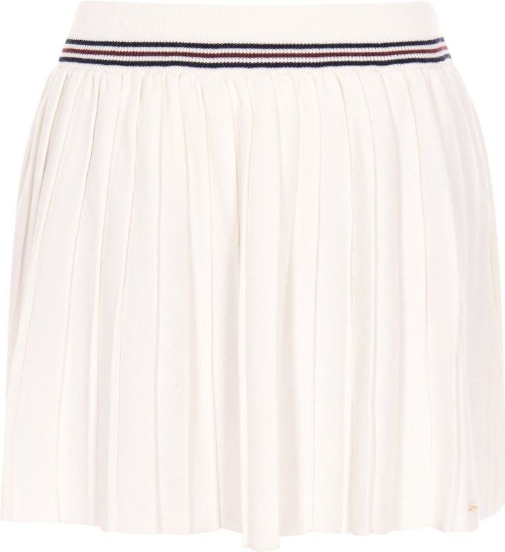 DreiMaster - Plooirok - Donkerblauw/Bourgogne/Offwhite - Korte Lengte