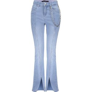 Frankie & Liberty Liberty Flared L.denim Jeans Meisjes - Broek - Blauw - Maat 176