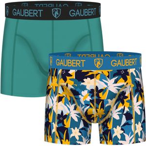 Bamboe Boxershorts Heren - Maat XL - Gaubert - Trendy Felle Kleuren - 2 Stuks - Palmen - Duurzaam