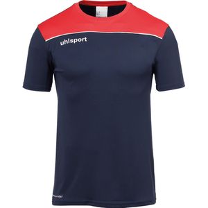 Uhlsport Offense 23 T-Shirt Kinderen - Marine / Rood / Wit | Maat: 116