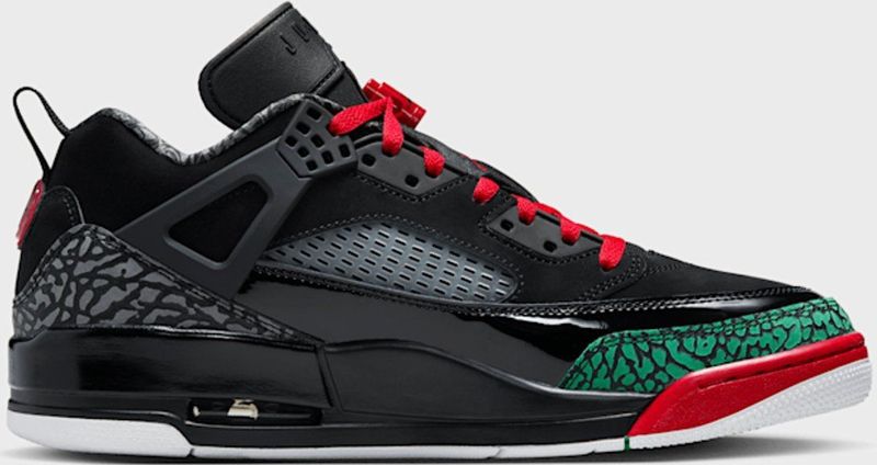 Jordan - Spizike Low OG - Basketbalschoenen - Zwart - Leer
