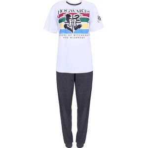 Witte en grijze HOGWARTS Harry Potter-pyjama voor heren