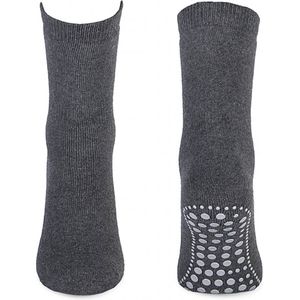 Basset Antislip sokken met ABS noppen 1 paar - 46 - Grijs
