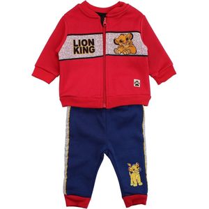 Disney The Lion King Set - Joggingpak / Huispak / Vrijetijdspak - Rood - Maat 110/116
