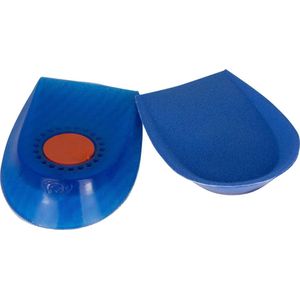 Secutex Gel Hiel Cup Kussens  Inlegzolen - Maat One size - blauw/oranje