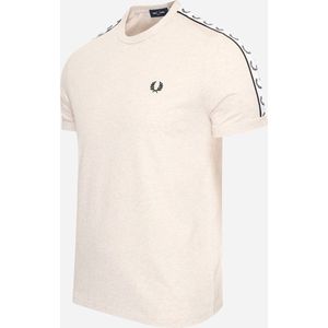 Fred Perry Taped ringer t-shirt - porridge marl