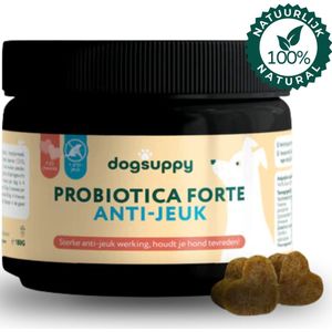 Anti Jeuk & Poten likken snoepjes (zonder kip/vlees) | Probiotica Forte | 100% Natuurlijk | Tegen Honden Jeuk | Hondensupplementen | Hondensnacks | Geschenk bij elke bestelling | 60 hondenkoekjes