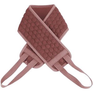 Rug Scrubber - Back Scrubber - Dubbelsezijde & 75,5cm Lengte - 1 Stuk - Bruin