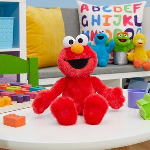 Elmo Sesamstraat Pluche Knuffel 40 cm - Sesamestreet Plush Toy - Sesam Straat Speelgoed Knuffeldier Knuffelpop voor kinderen jongens meisjes - Cookie Monster, Elmo, Oscar Mopperkont, Bert, Ernie - Sesamstraat knuffels