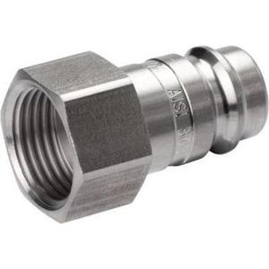 RVS 306L DN 10 Luchtkoppeling Insteeknippel G 1/2 inch Binnendraad - CLP10-F-SSL-P-012