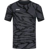 JAKO Shirt Animal Korte Mouwen Antraciet-Zwart-Wit Maat L