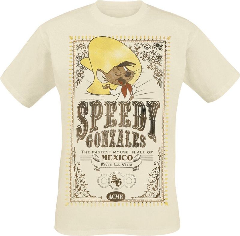 Looney Tunes - Speedy Gonzales - T-shirt - Beige