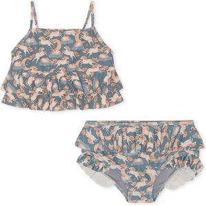 Konges Sløjd Manuca Frill bikini kind - Unicorn blue - Maat 2 jaar