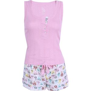 Roze pyjama met konijnen