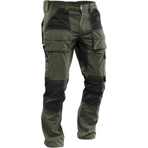 Werkbroek ( STEVEJEANS ) Bendigo Ribstop Khaki/Zwart