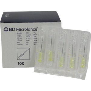BD Microlance injectienaalden 20G geel 0,9x25mm 100 stuks (304827)