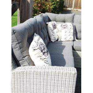 Loungestoel Dublin | Ash Grey | Wicker