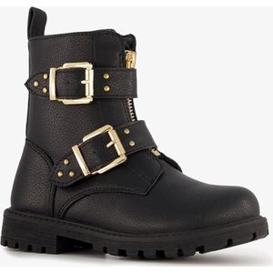 Blue Box meisjes biker boots zwart met studs - Maat 26 - Uitneembare zool