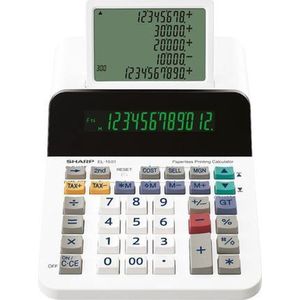 Sharp calculator - wit - desk - 12 digit - SH-EL1501
