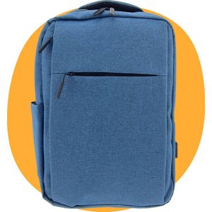 VOLQU® Rugzak - 27L - 15.6 inch - Laptop Rugtas - Schooltas - Heren en Dames - Laptoptas - Spatwaterdicht - Met USB Oplaadstation - Blauw