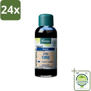 Kneipp - Badolie - Me-Time - Patchouli & Sandelhout - 100 ml - Voordeelverpakking - 24 stuks - Badproducten - Badolie
