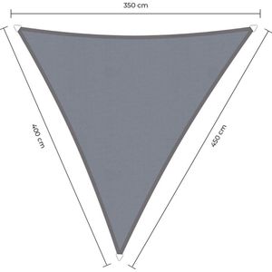 Schaduwdoek langhoek - 3,5x4x4,5m - Grijs - Waterdicht