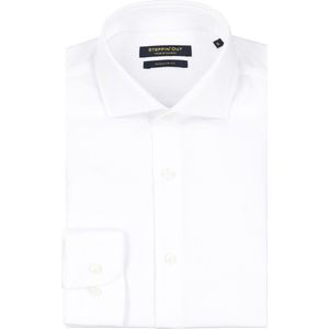 Steppin' Out Overhemd Dobby Wit - Maat M - Heren