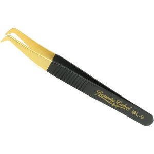 Beauty Label Pincet BL-9 - Volume Tweezer - Zwart/Goud