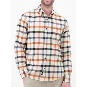 Lerros - Flanellen Overhemd - Broken White - Ruit