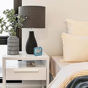 Draadloze Alarm Clock met Temperatuur Weergave - 2 Alarmtijden, Stil en Eenvoudig