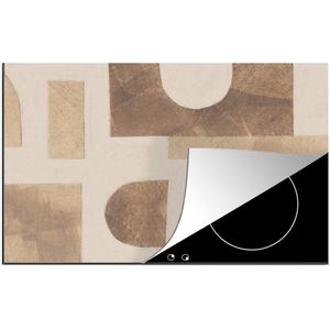 KitchenYeah® Inductie beschermer 78x52 cm - Abstract - Puzzel - Vormen - Kleuren - Kookplaataccessoires - Afdekplaat voor kookplaat - Inductiebeschermer - Inductiemat - Inductieplaat mat