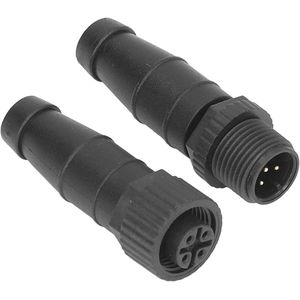 2 stuks mannelijke vrouwelijke terminators - hittebestendig - universeel voor NMEA 2000 - zwart ABS