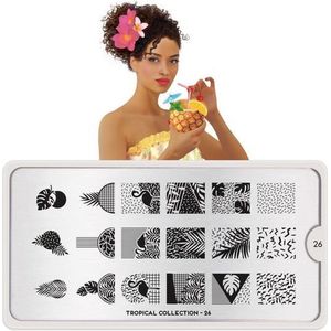 MoYou London Stempelplaat - Nail Art Stamping Tropical 26