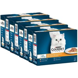 Gourmet Perle Mini Filets - Kattenvoer Natvoer - Kalkoen Eend Tonijn & Lam - 48x85 g