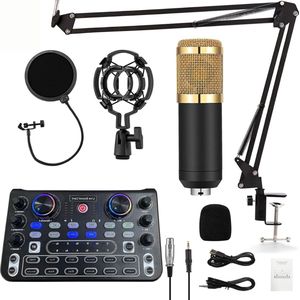 Podcast Starterset - Podcast Microfoon Professioneel - Podcast Set - Mixing Tool - Volledige Set met Microfoon