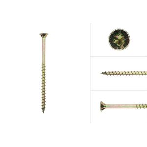 Wovar Spaanplaatschroeven Geel Verzinkt 4 x 70 mm Torx 20 | Doos 200 stuks