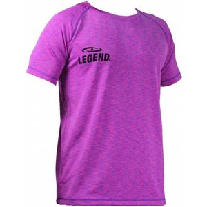 Legend Sports Dryfit Sportshirt Melange Paars Maat 3xs