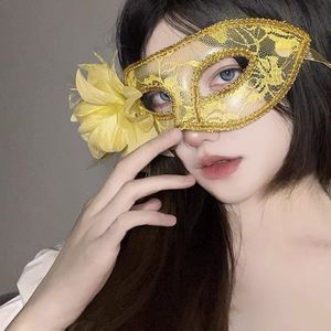 Maskerade masker hol kant masker partij accessoires partij masker, stijl 1 goud