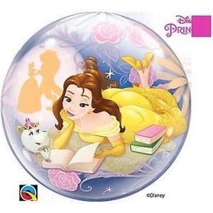 Disney Princess Belle bubble ballon ø 56 cm. p/stuk