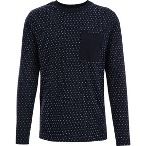 WE Fashion Heren Regular fit pyjamashirt met print