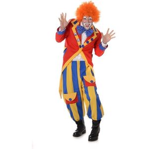 Karnival Costumes Clown Kostuum Halloween Kostuum Heren Halloween Kostuum Volwassenen Carnavalskleding Heren Carnaval - Polyester - Maat M - 4-Delig Broek/Jas/Strik/Pruik