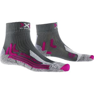 X-Socks Sportsokken - Maat 41/42 - Vrouwen - grijs/paars
