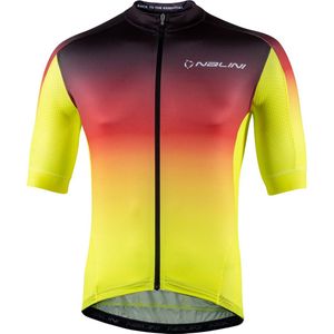Nalini fietsshirt korte mouwen heren Geel rood BAS SPEED JERSEY - XXL
