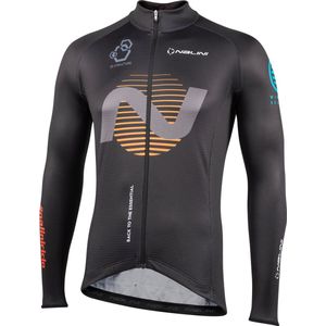 Nalini - Heren - Fietsshirt - Lange Mouwen - Wielrenshirt - Zwart - NEW LS WARM JERSEY - M