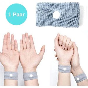 Jumada's - Anti-Misselijkheid Bandjes: 1 Paar - Anti Stoom Armbanden